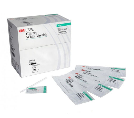 Imagen de 3M Clinpro White Varnish con Fluoruro de Sodio al 5%, 50 sobres, 12247